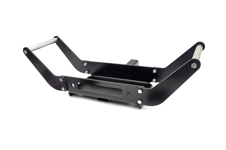 Winch Cradle - Rough Country - 2 Inch Receiver - Hammertone Black